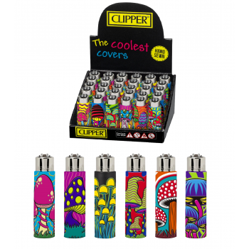 Clipper Classic Large Pop Cover - Mushrooms - 30ct Display [CP11R]